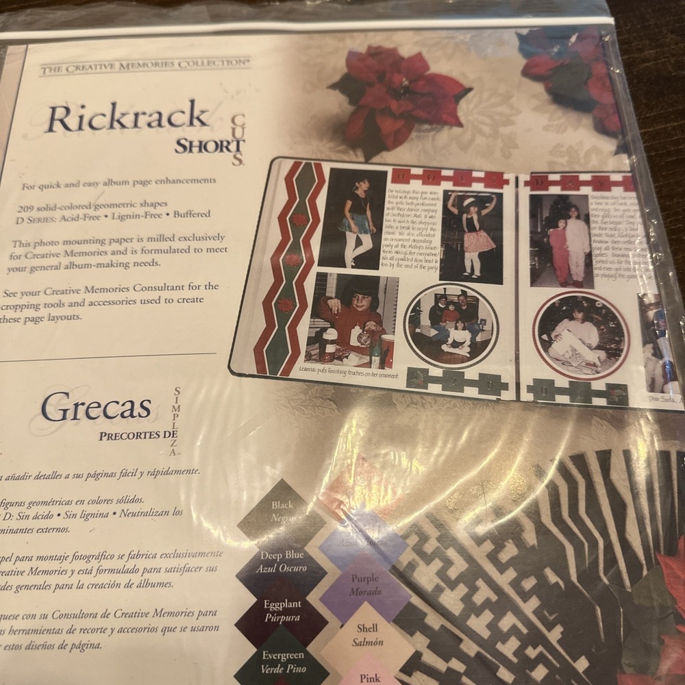 Creative Memories‎ Short Cuts Rickrack Scrapbook 209 pieces 11 colors Lot Of 2 - Picture 7 of 8